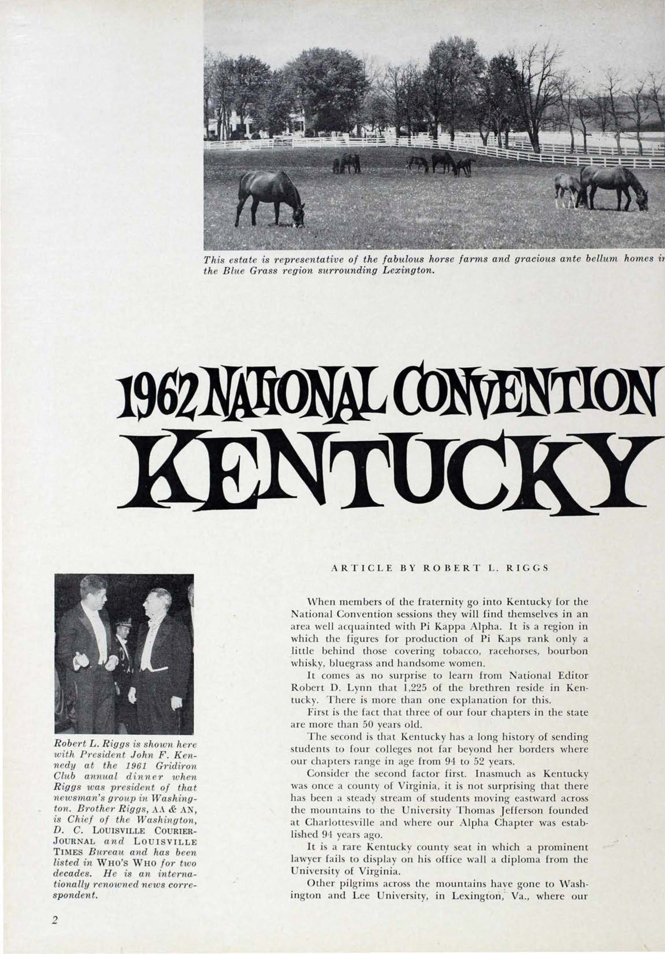 1962 National Convention Kentucky